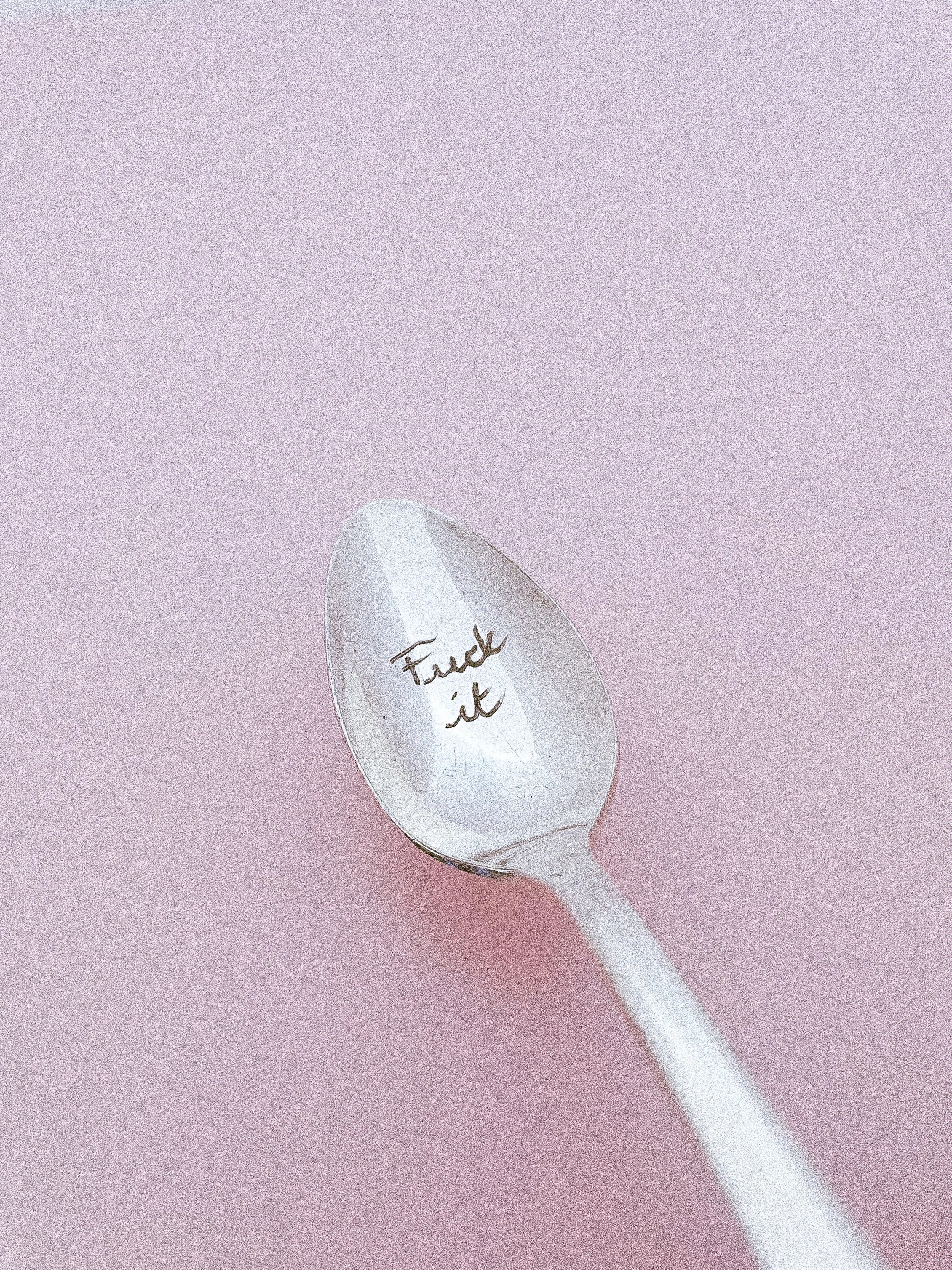 Fuck Off Vintage Engraved Spoon — Maison Spoon